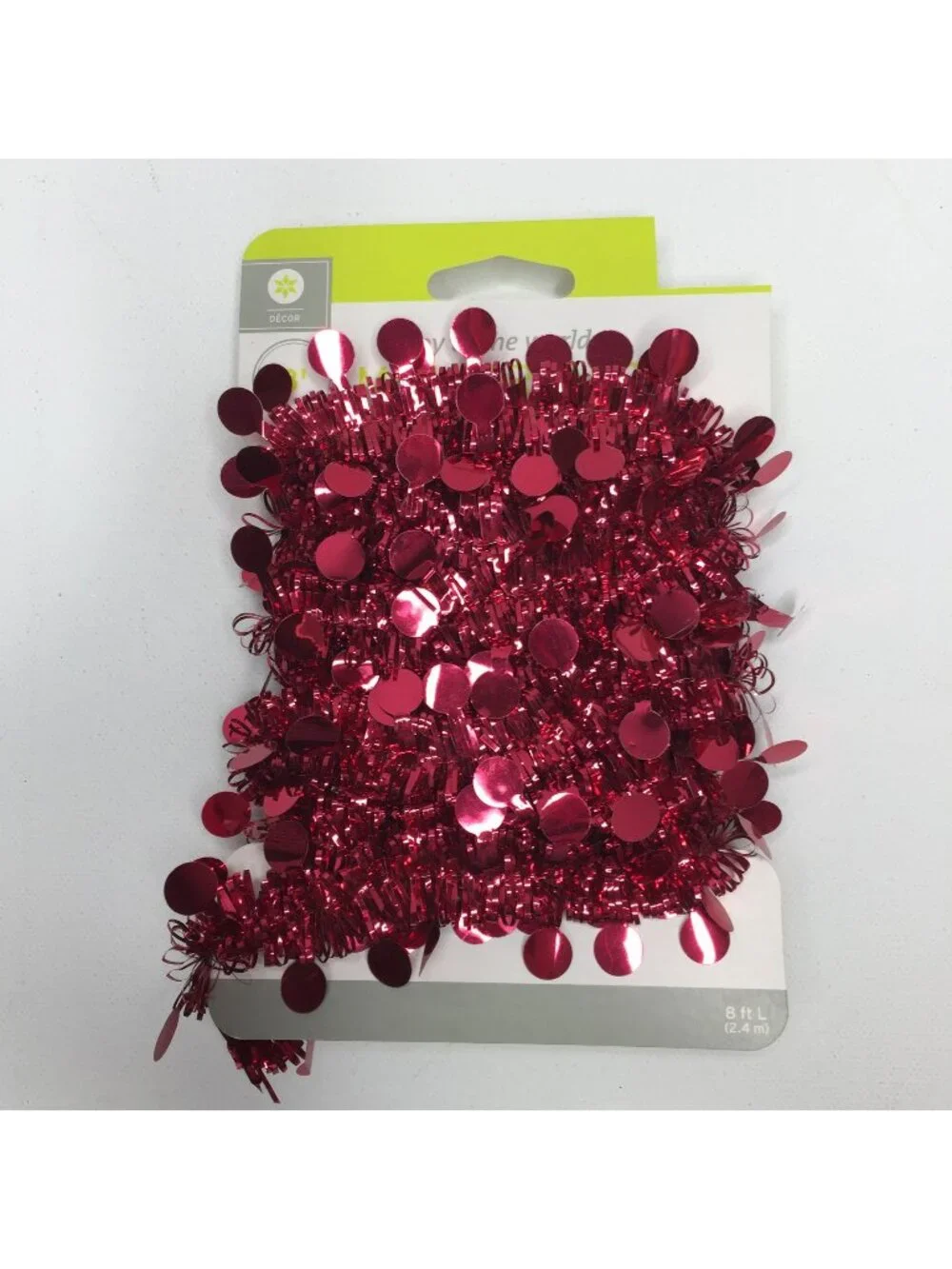 Red 8' Ft Mini Garland Decor Christmas Tree Holiday Tinsel Target Ornament Dots